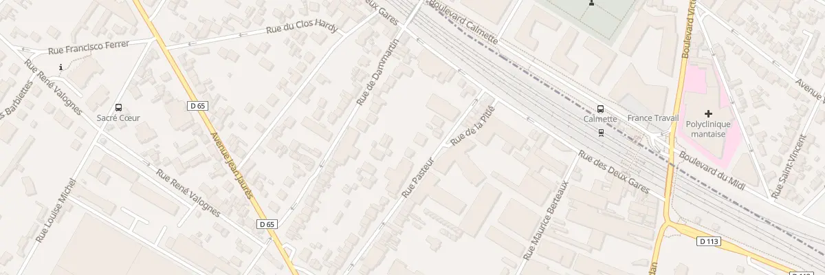 Plan du 8 Rue Pasteur à Mantes-la-Ville