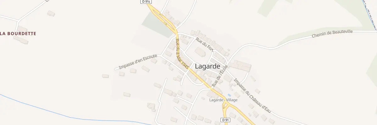 Plan du 26 Village à Lagarde