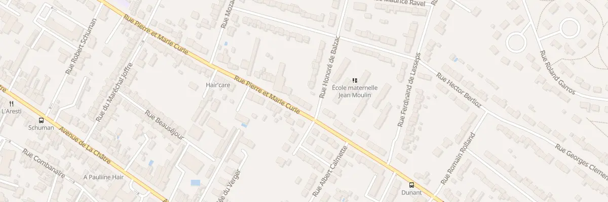 Plan du 87 Rue Pierre et Marie Curie à Châteauroux