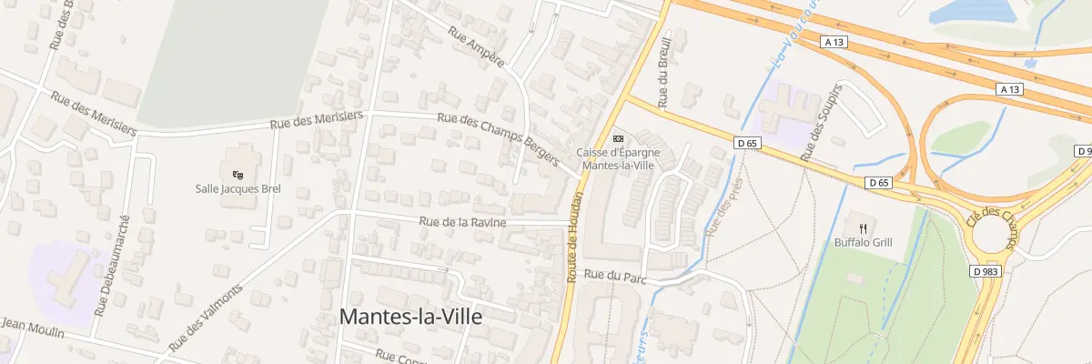 Plan du 112 Rte de Houdan à Mantes-la-Ville