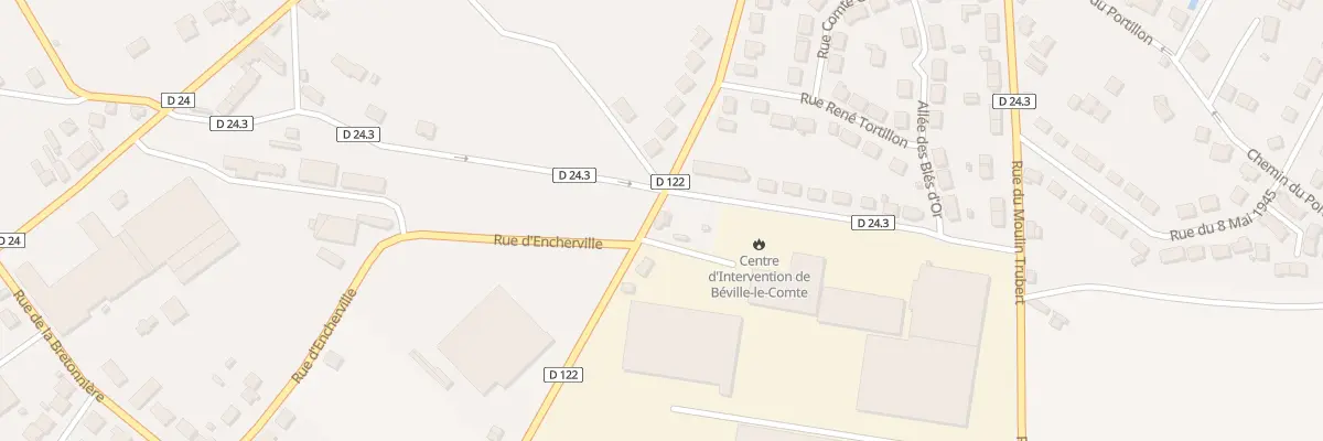 Plan du 23 Rue Jean Moulin à Béville-le-Comte