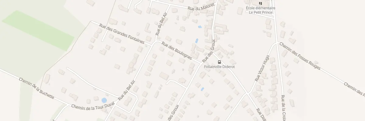 Plan du 1B Rue des Boulognes à Follainville-Dennemont