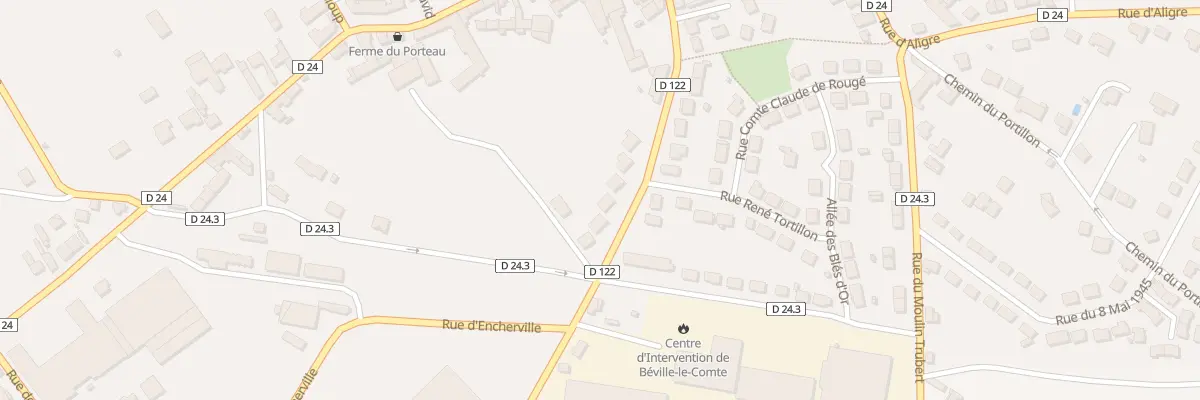 Plan du 16 Rue Jean Moulin à Béville-le-Comte