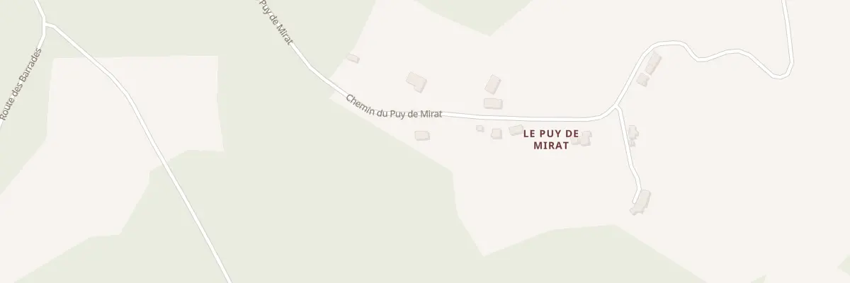 Plan du 796 Le Puy de Mirat à Chameyrat