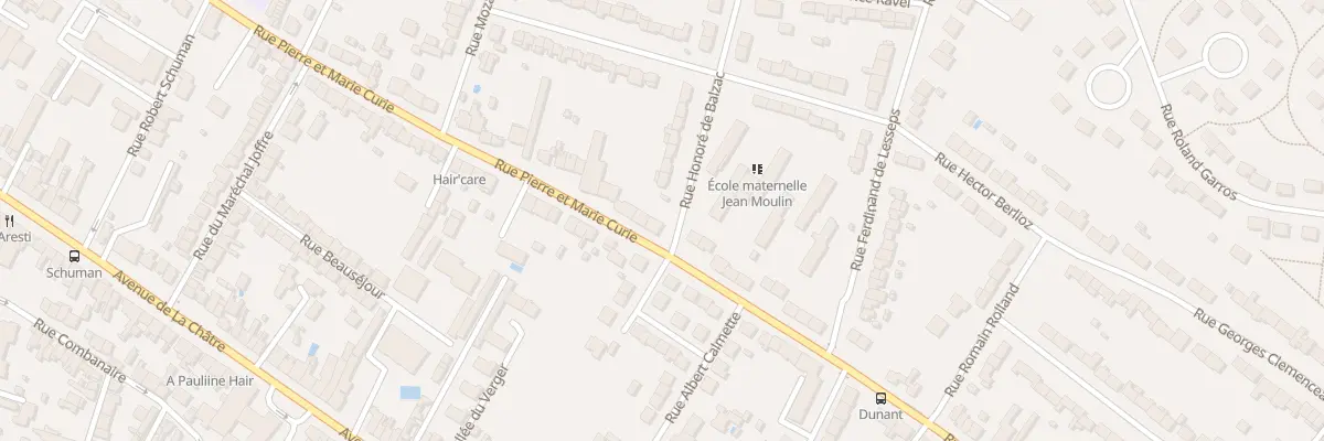 Plan du 89 Rue Pierre et Marie Curie à Châteauroux