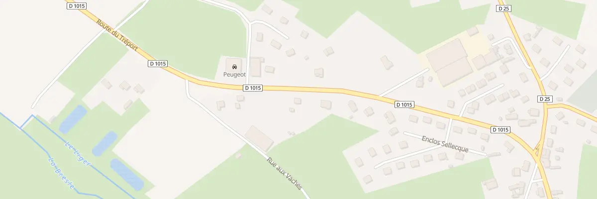 Plan du 367 Rte du Tréport à Senarpont