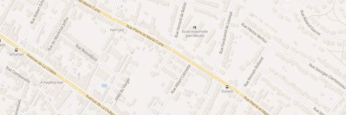 Plan du 92 Rue Pierre et Marie Curie à Châteauroux
