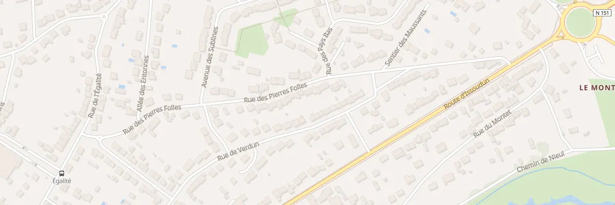 Plan du 44 Rue des Pierres Folles à Déols