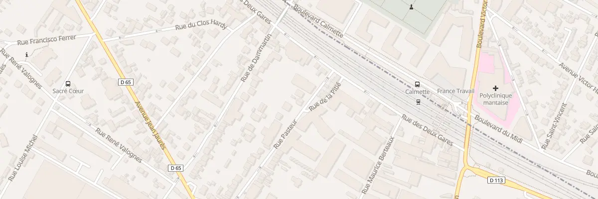 Plan du 6 Rue Pasteur à Mantes-la-Ville