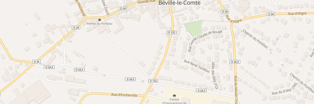 Plan du 14 Rue Jean Moulin à Béville-le-Comte