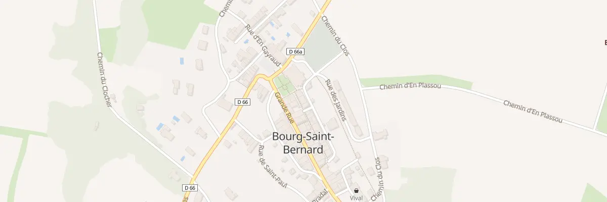 Plan du 1 Rue des Fossés à Bourg-Saint-Bernard