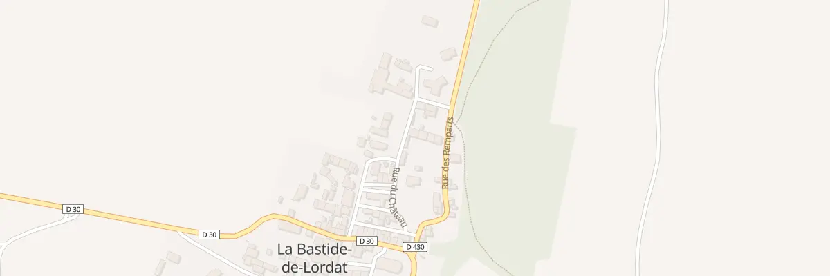 Plan du 2 Le Village à La Bastide-de-Lordat