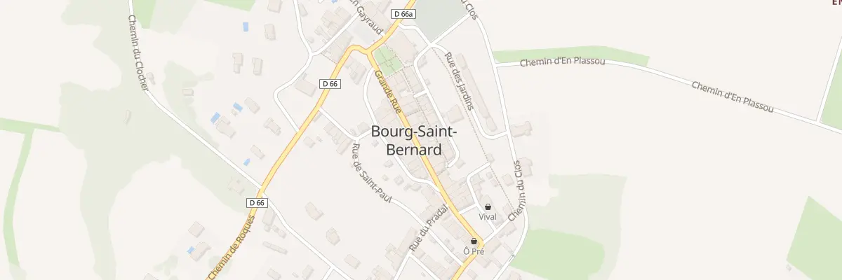 Plan du 22 Grande Rue à Bourg-Saint-Bernard