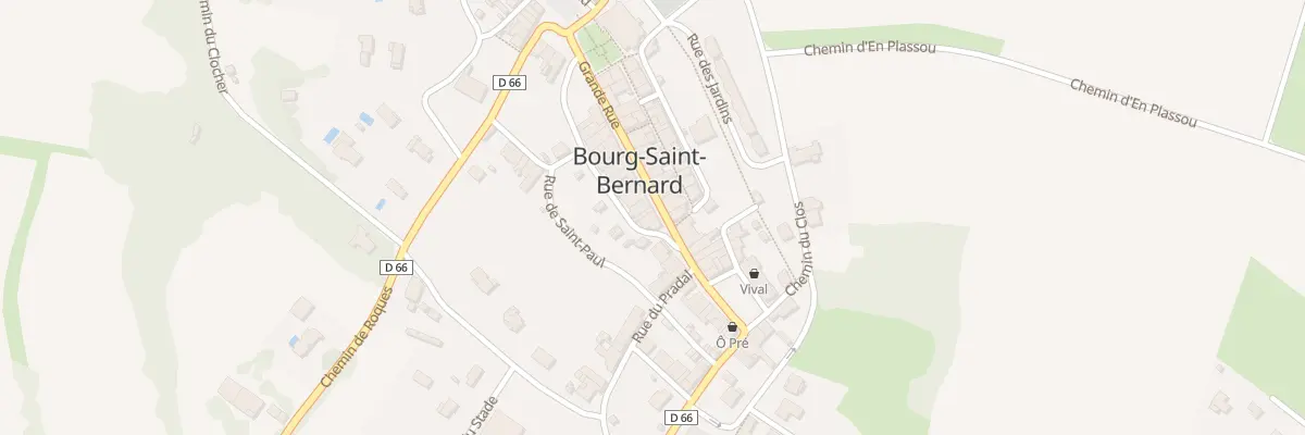Plan du 23 Rue Grande Rue à Bourg-Saint-Bernard