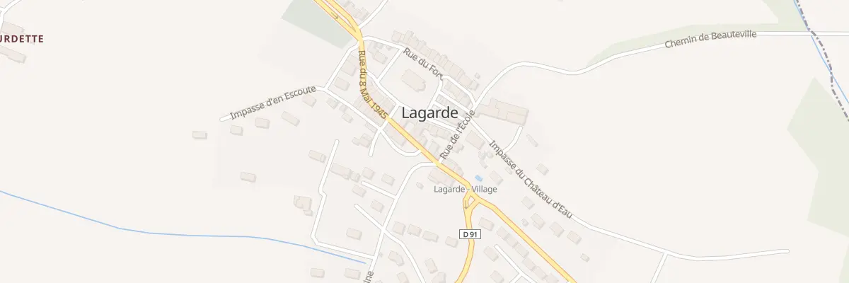 Plan du 37 Village à Lagarde
