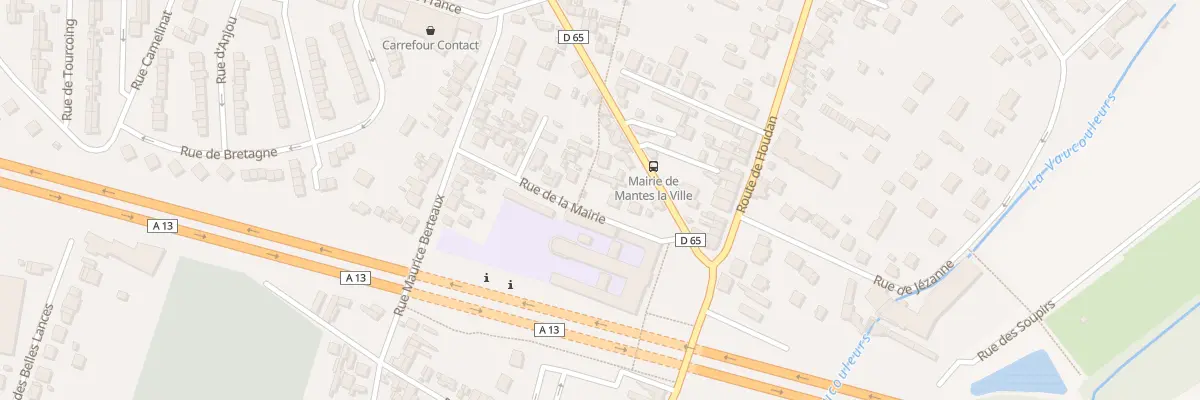 Plan du 8 Rue de la Mairie à Mantes-la-Ville