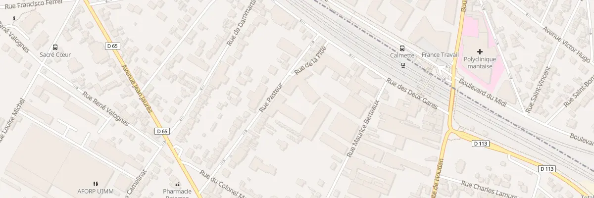 Plan du 7 Rue Pasteur à Mantes-la-Ville