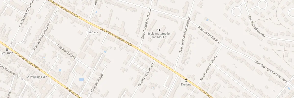 Plan du 93 Rue Pierre et Marie Curie à Châteauroux