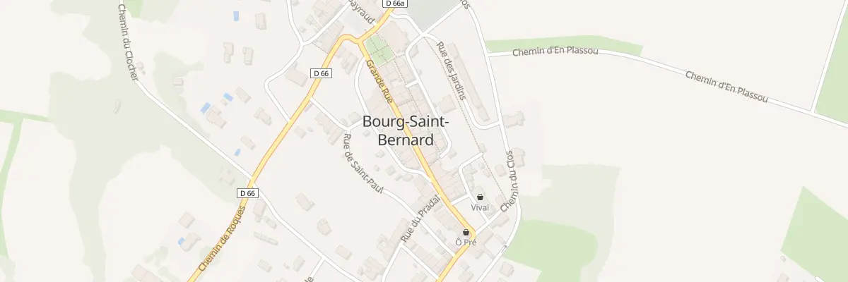 Plan du 26 Rue Grande Rue à Bourg-Saint-Bernard