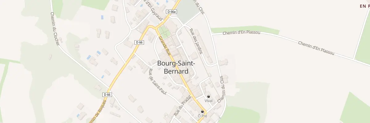 Plan du 8 Rue Neuve à Bourg-Saint-Bernard
