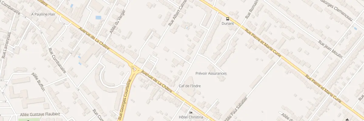 Plan du 7 Rue Henri Dunant à Châteauroux