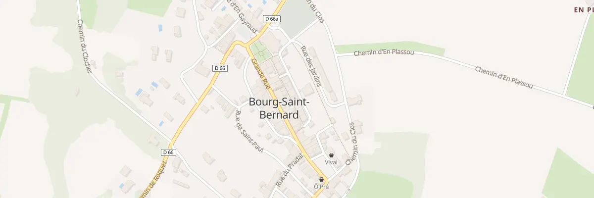 Plan du 11 Rue des Fossés à Bourg-Saint-Bernard