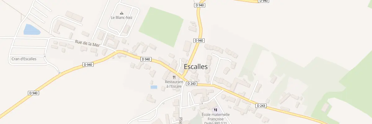 Plan du 1 Le Vigneau à Escalles
