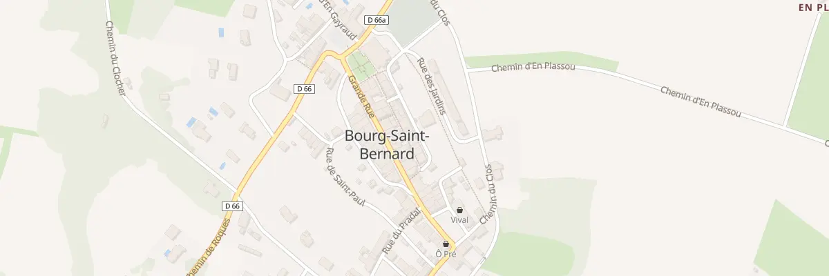 Plan du 15 Rue des Fossés à Bourg-Saint-Bernard