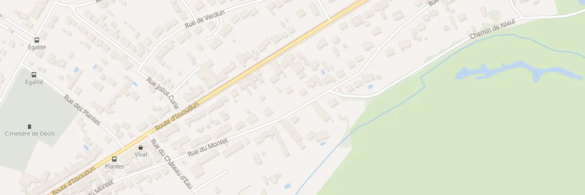 Plan du 85 Rue du Montet à Déols