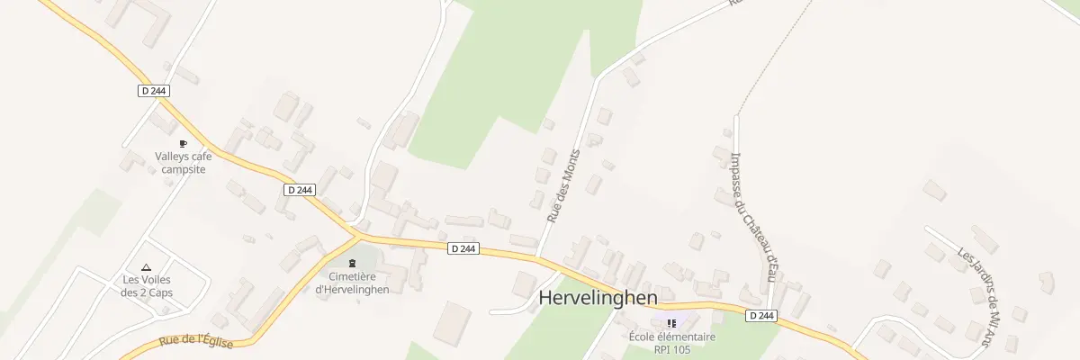 Plan du 57 Rue des Monts à Hervelinghen