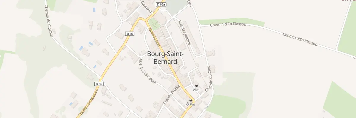 Plan du 19 Rue des Fossés à Bourg-Saint-Bernard