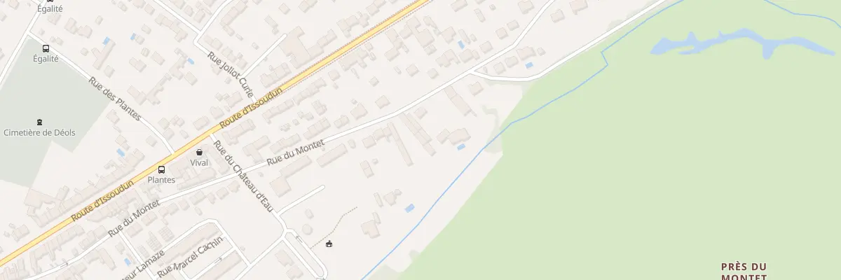 Plan du 78 Rue du Montet à Déols