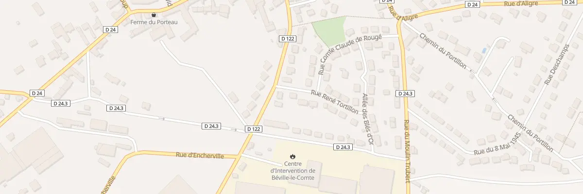 Plan du 2B Rue Rene Tortillon à Béville-le-Comte