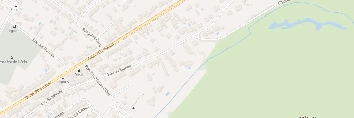 Plan du 80 Rue du Montet à Déols