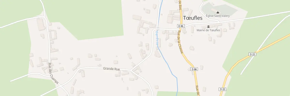 Plan du 8 Pl du Hamel à Tœufles