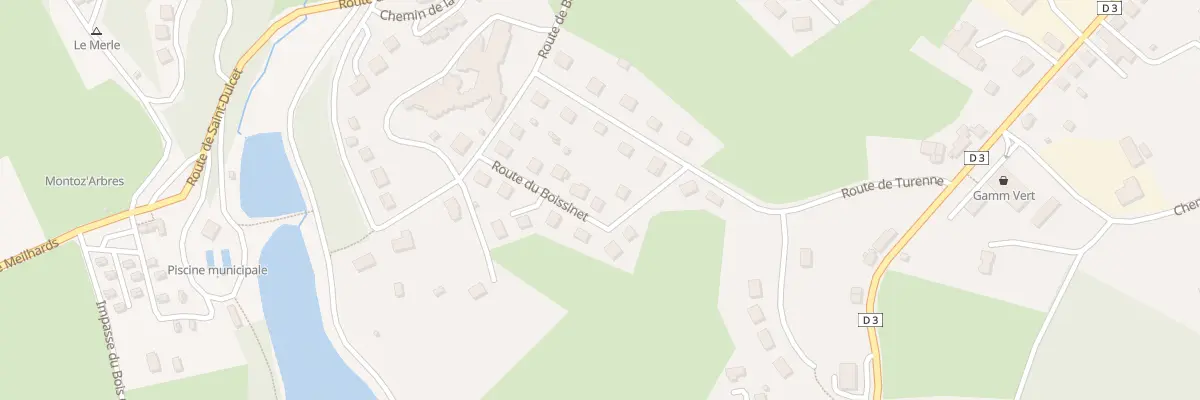 Plan du 20 Rte de Boisse à Chamberet