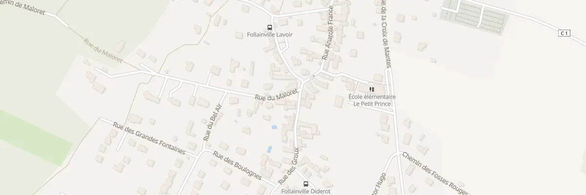 Plan du 2 Rue des Groux à Follainville-Dennemont