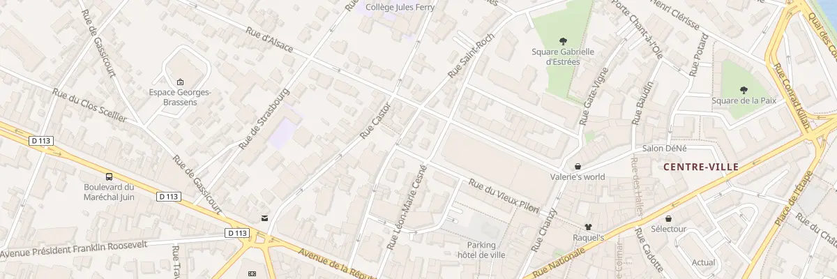 Plan du 23 Rue Saint Roch à Mantes-la-Jolie