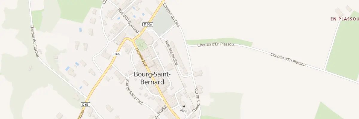 Plan du 7 Rue des Jardins à Bourg-Saint-Bernard