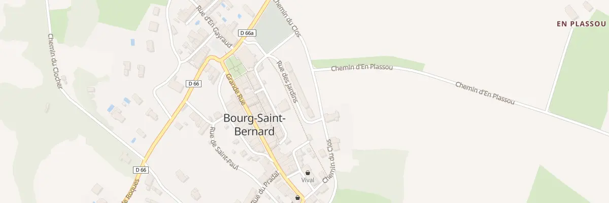 Plan du 9 Rue des Jardins à Bourg-Saint-Bernard