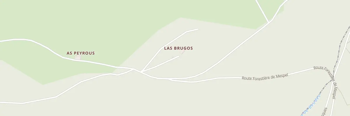 Plan du 5155 Las Brugos à Larroque