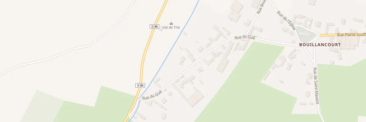 Plan du 16 Rue du Gue Bouillancourt à Moyenneville