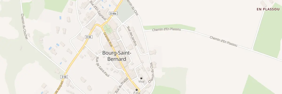 Plan du 10 Rue des Jardins à Bourg-Saint-Bernard