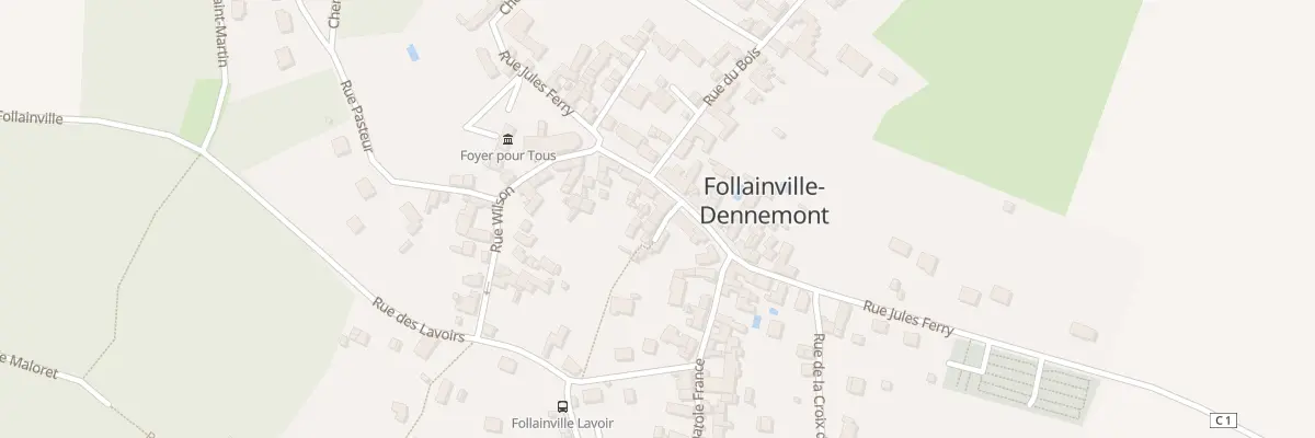 Plan du 7 Rue Jules Ferry à Follainville-Dennemont