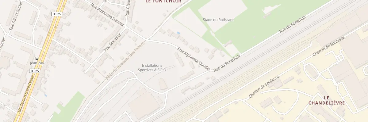 Plan du 56 Rue Alphonse Daudet à Châteauroux