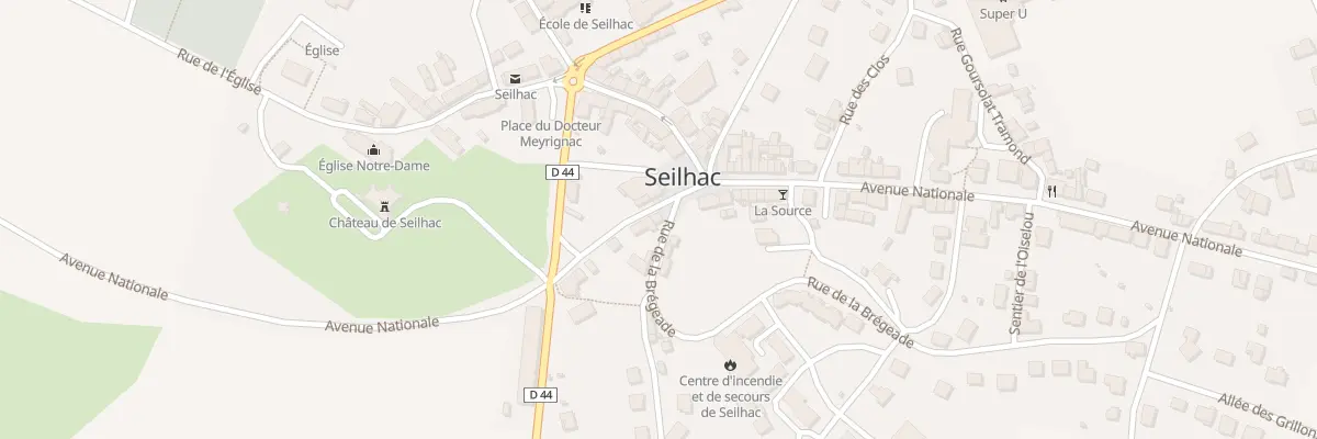 Plan du 1 Rue de la Brégeade à Seilhac