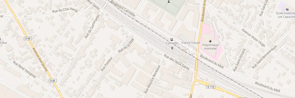 Plan du 15 Rue des Deux Gares à Mantes-la-Ville