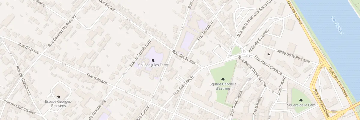 Plan du 3 Rue des Ecoles à Mantes-la-Jolie