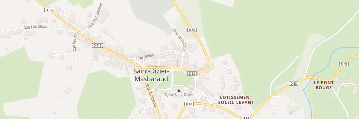 Plan du 25 Rue de l’Anclos à Saint-Dizier-Masbaraud