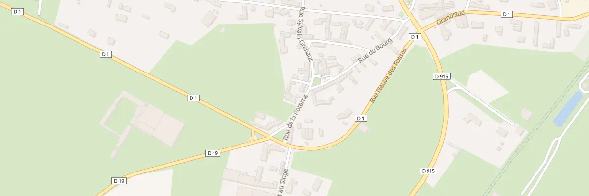 Plan du 1 Rue de la Poterne à Neuf-Marché